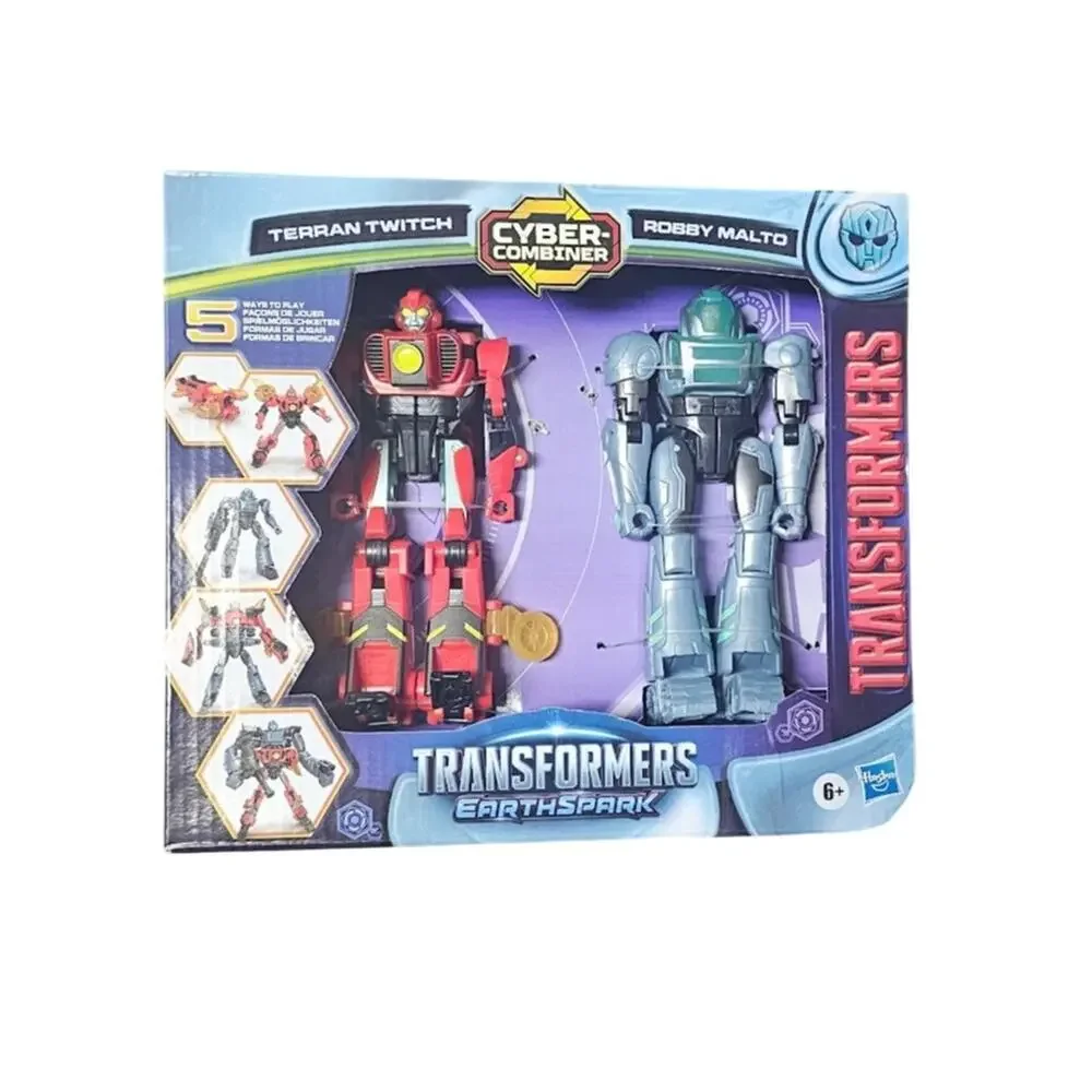 Transformers Toys EarthSpark Cyber-Combiner Terran Twitch and Robby Malto NWT